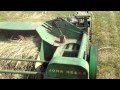 Square Baling, Driver's Seat, John Deere 24T