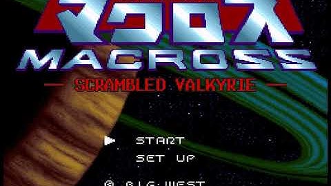 Choujikuu Yousai Macross   Scrambled Valkyrie SNES  Super Famicom   Super Nintendo SFC Demo Japan