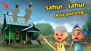 Upin ipin Bangunin Orang Sahur ketemu Pocong , ipin takut ! GTA Lucu