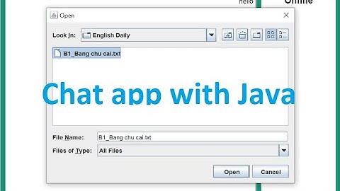 Chat app with Java
