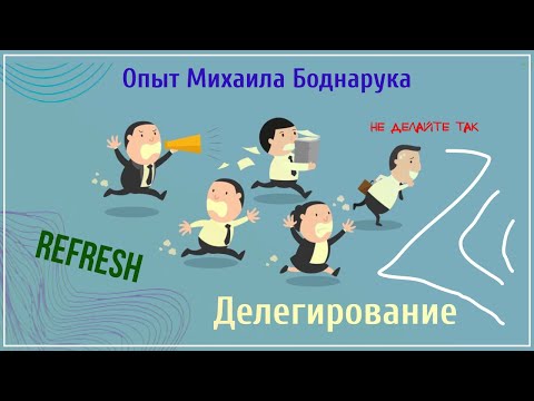 #делегирование#управление #мотивация. ReFresh.  Делегирование