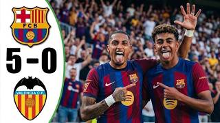Barcelona vs Valencia 5-0 - All Goals & Highlights - 2026