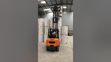 ACE Forklift paper roll clamp attachment Operator friendly