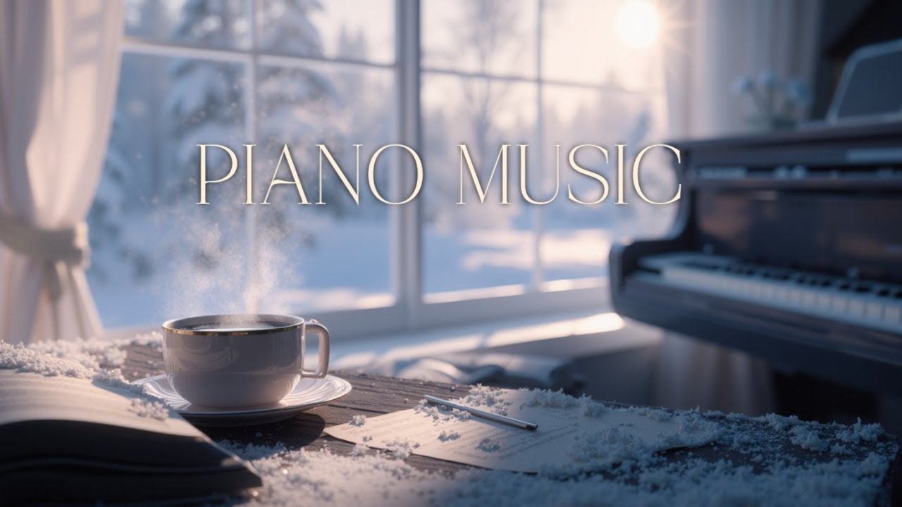 Winter Piano Music for Deep Focus & Relaxing Study Sessions ~ Cozy ...