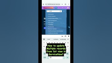 How to update multiple records from list view in serviceNow?
