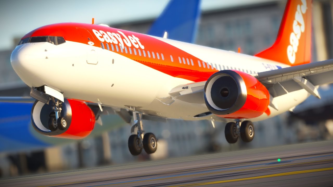 EasyJet Boeing 737 Takes OFF from London Stansted Airport