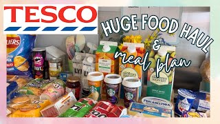 HUGE TESCO FOOD HAUL & MEAL PLAN | GROCERY HAUL UK