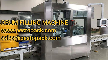 Automatic weighing drum filling machine 200L lube oil filler bucket filling system with dual heads