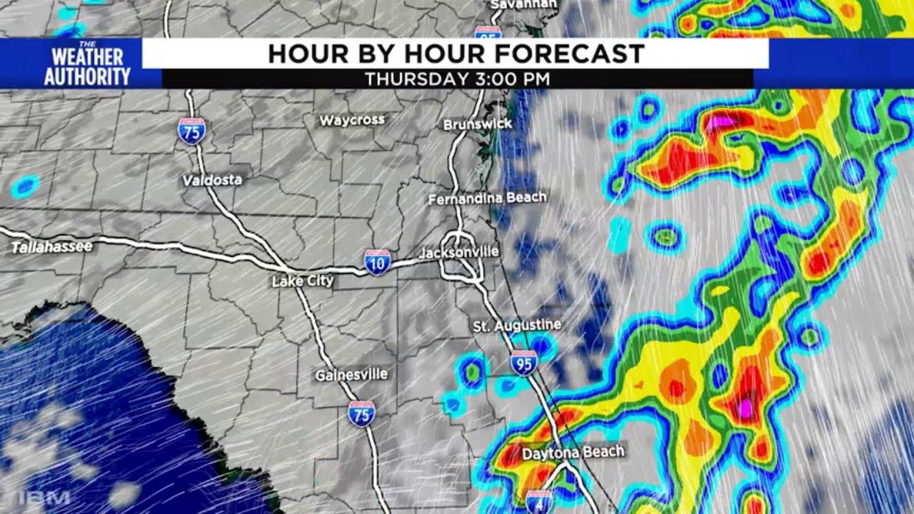 Severe storms are on the way in Florida and Georgia - YouTube