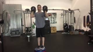 Alternating Drop Lunge (Front Rack Position)