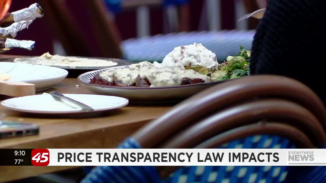Junk fee law causing higher prices at some restaurants to offset