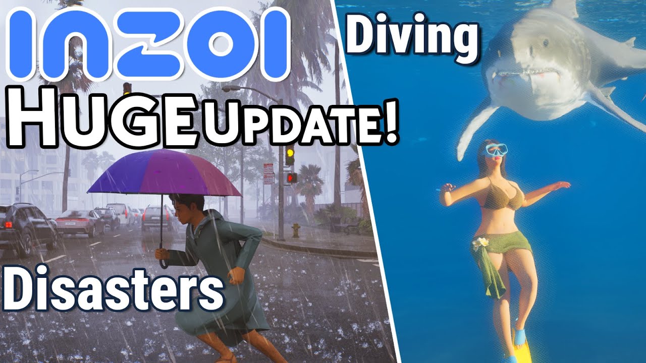 САМОЕ БОЛЬШОЕ обновление inZOI на сегодняшний день: дайвинг, катастрофы, поездки по городу, бассе...
