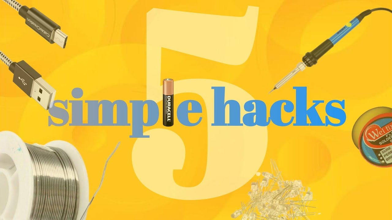 5 simple hacks to make your work easier #dol #5 #simple #hacks - YouTube