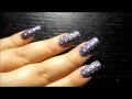 Glittery holographic star nails! Advance Nail Stamping Technique.