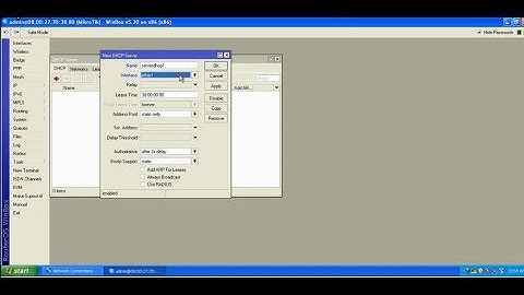 MIKROTIK DHCP SERVER FULL