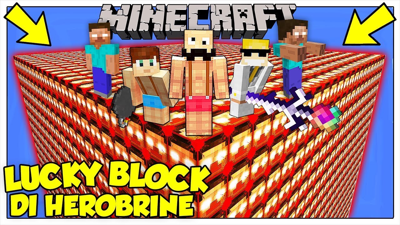 LA SFIDA DEI LUCKY BLOCK GIGANTI DI HEROBRINE! - Minecraft 