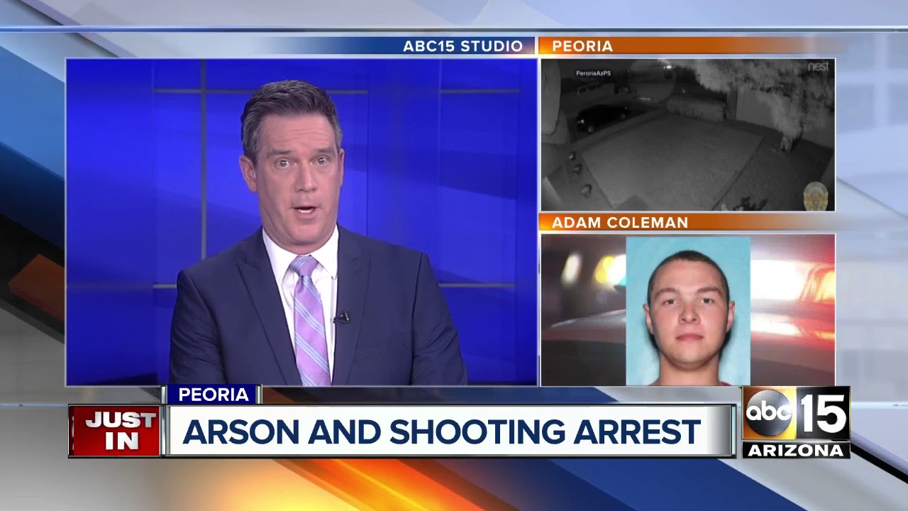 Peoria man arrested after committing arson and shooting at a home - YouTube