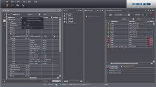 Prinect Digital Frontend interface do usuário.