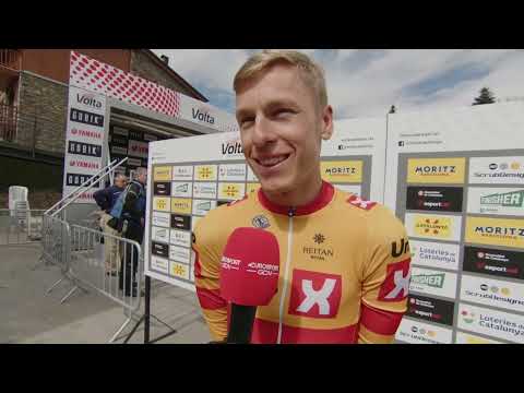 Tobias Halland Johannessen - Interview at the start - Volta Ciclista a Catalunya 2023 - Stage 4