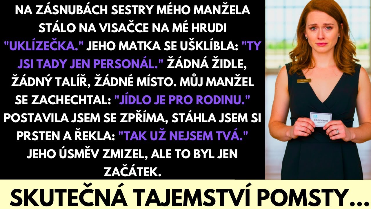 Na Luxusních Zásnubách Mé Švagrové Mi Řekli, Že Jsem Uklízečka — Ale Odejdu Silnější
