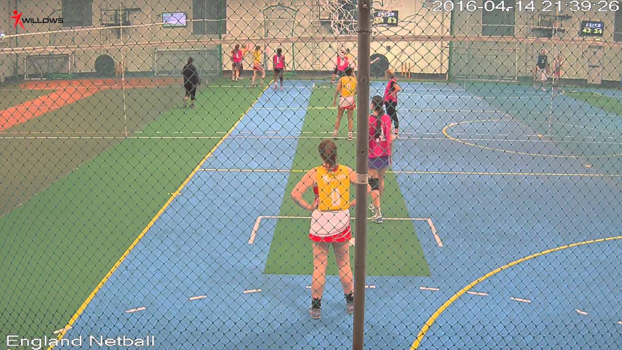 48581 Court2 Willows Sports Centre Cam3 England Netball v Willows Sports Centre (Ladies) Court2 Wil