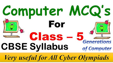 Computer Quiz || Class - 5 || Computer MCQ