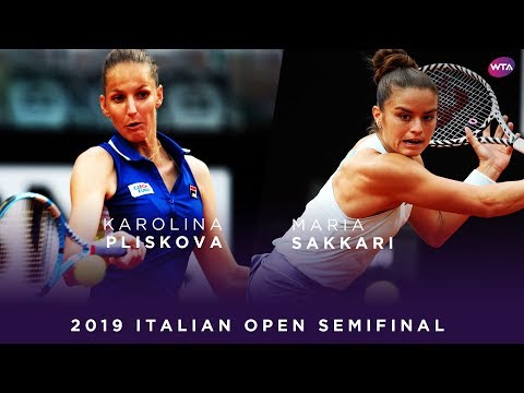 Karolina Pliskova vs. Maria Sakkari | 2019 Italian Open Semifinal | WTA Highlights
