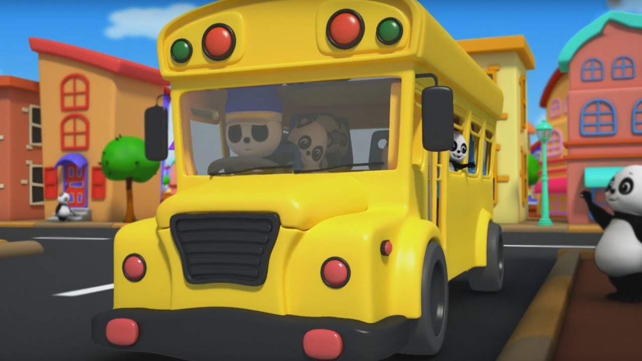 Wheels On The Bus Go Round And Round | Nursery Rhymes | Kids Songs