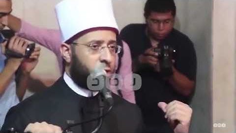 12-أسامة الأزهري ينعي الشيخ عبدالحكيم عبداللطيف شيخ عموم المقارئ المصرية 9-9-2016