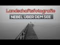 NEBEL am See fotografieren I Mystische Stimmung in Schwarz Weiß
