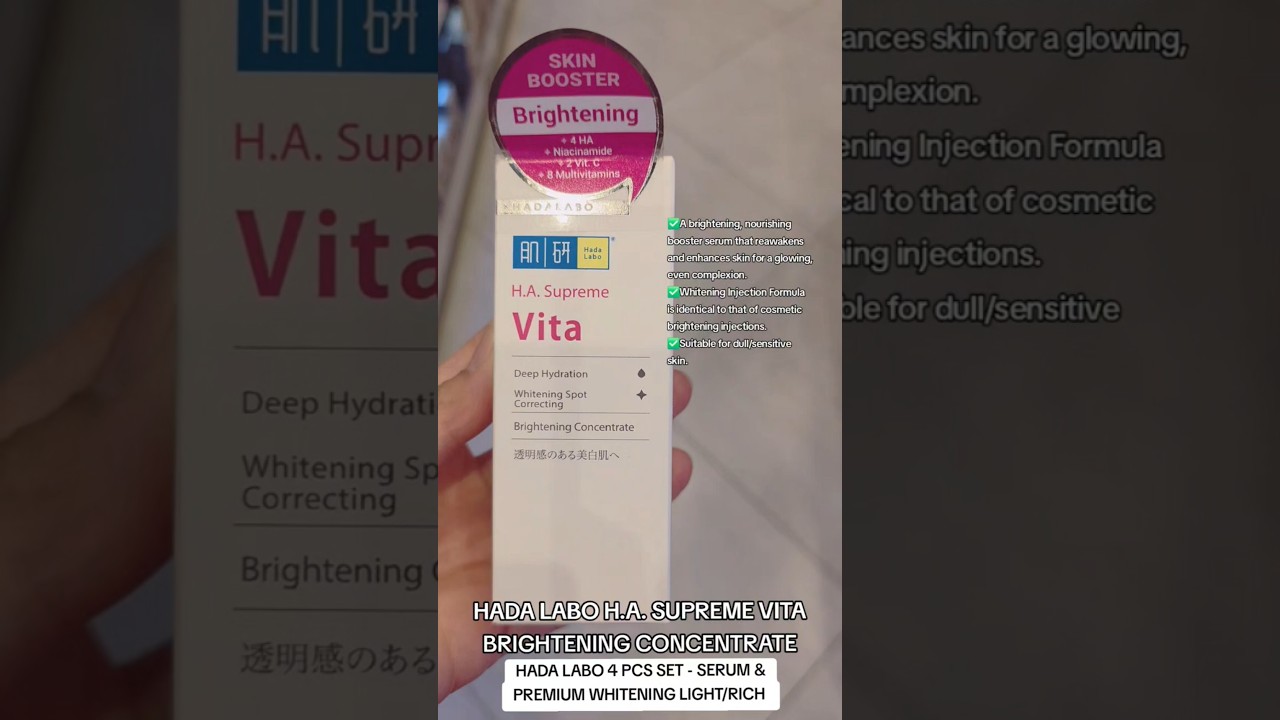 HADA LABO 4 PCS SET - VITA SERUM & PREMIUM WHITENING SET ➡️  : 