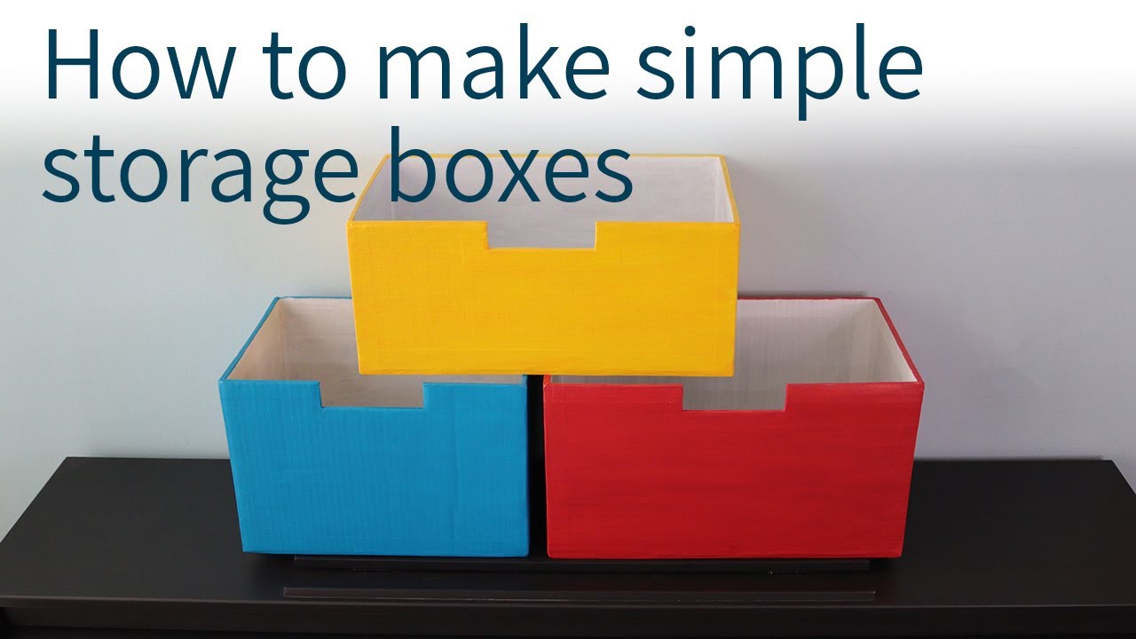 37 Easy Tutorials and Cardboard Crafts for Kids  Diy storage boxes,  Cardboard box diy, Cardboard box crafts