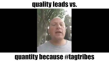 quality leads vs. quantity because #tagtribes | RonOrr.com | Friction-Free Habit Loops