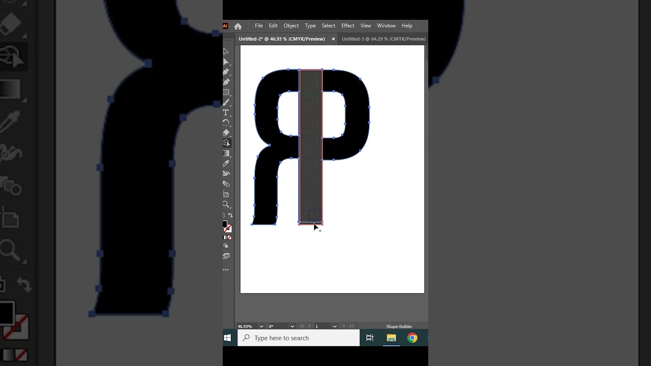 PR LOGO DESIGN IN ADOBE ILLUSTRATOR 