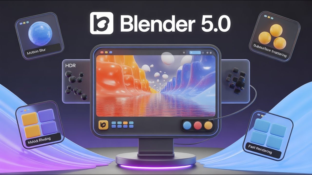 Blender 5.0 New Features 2025 | DLSS, Motion Blur, HDR & More!