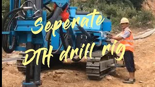 Seperate DTH drill rig