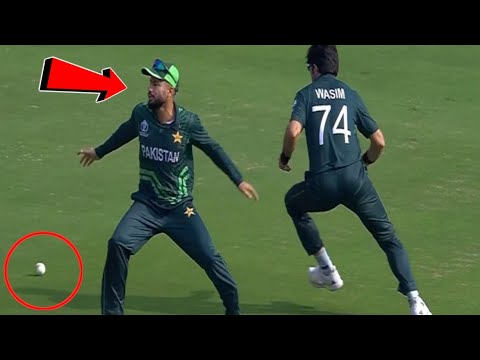 Pakistan funny fielding moments in world cup 2023 warm up match vs ...