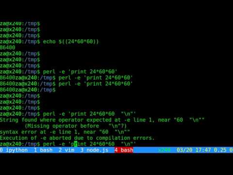 how to do math in terminal without GUI - bash perl python