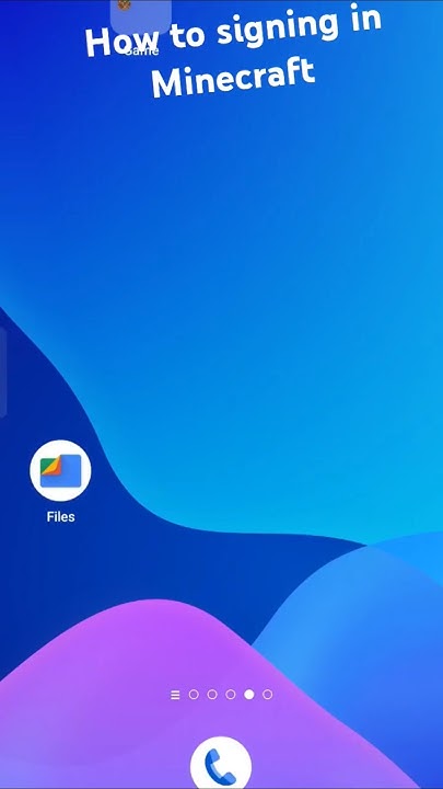 How to signing in Minecraft - YouTube