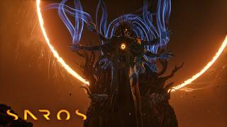 SAROS - King Boss Fight (No Damage Taken) - Final Boss &amp; Both Endings