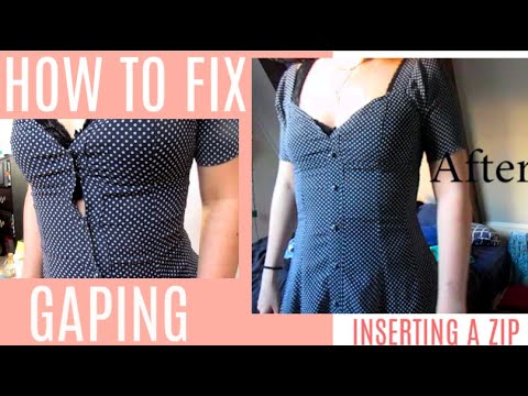 Do you have any fixes for gaping with invisible zippers? : r/sewhelp