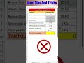 ⚡ Stop Doing It Manually! Use These Amazing Excel Tricks! #excel #exceltips #exceltricks