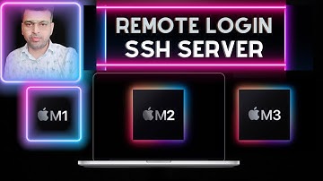 ssh server on Macbook M1 | remote login on mac