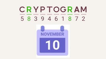 Cryptogram Daily Challenge November 10 2024 - 