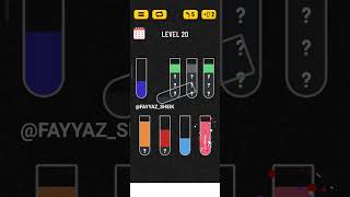 WATER SORT - GAMEPLAY - LEVEL 20