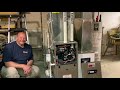 York Affinity high efficient gas furnace installation