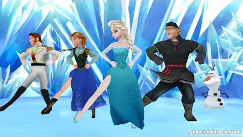 Frozen Gangnam Style [MMD]