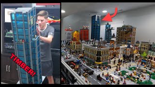LEGO TOWER TAKES A FALL!!!