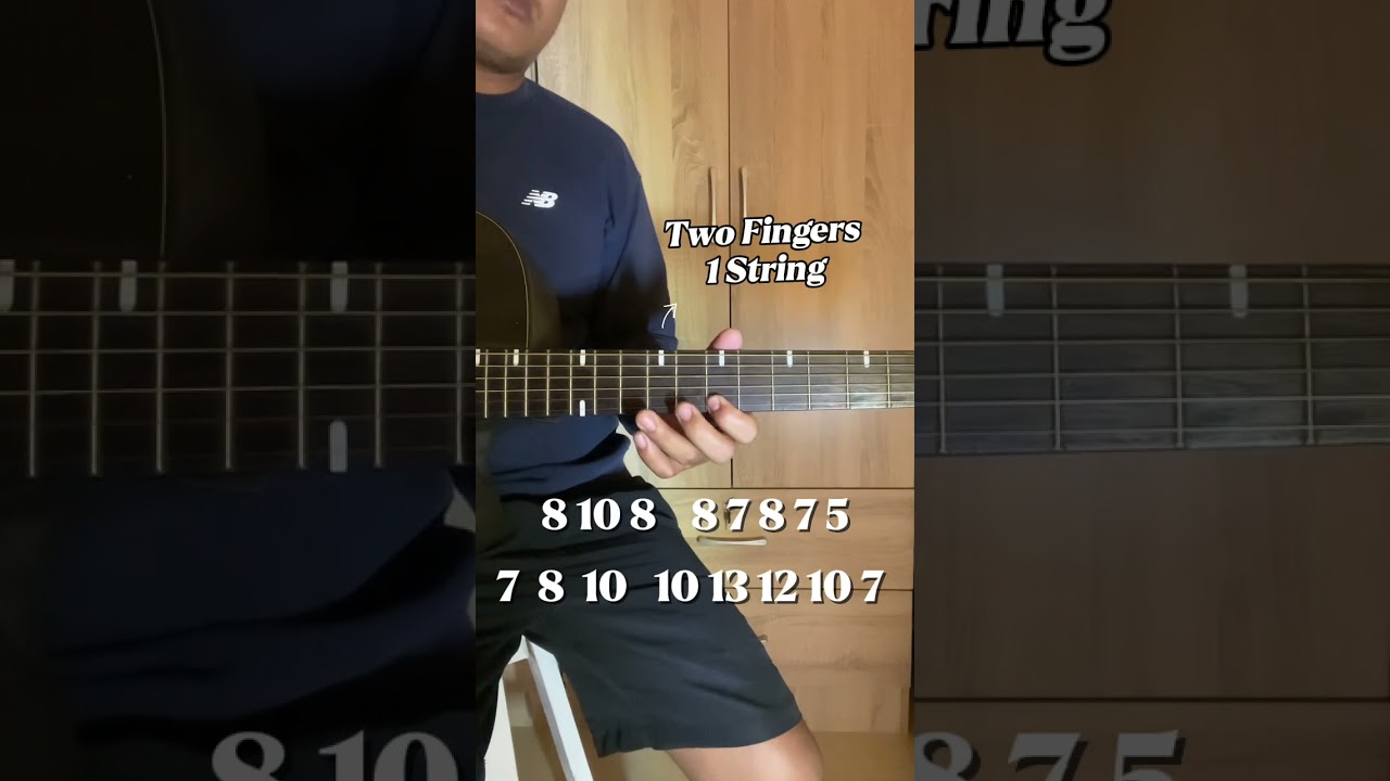 Two Fingers | 1 String Guitarlessons 