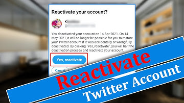 How to Reactivate your Twitter Account (2021)